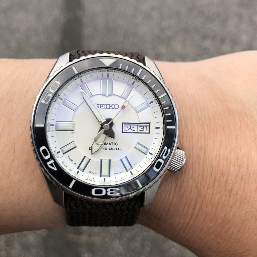 skx007 MOD カスタム 白ダイバー - SEIKO 5 .club