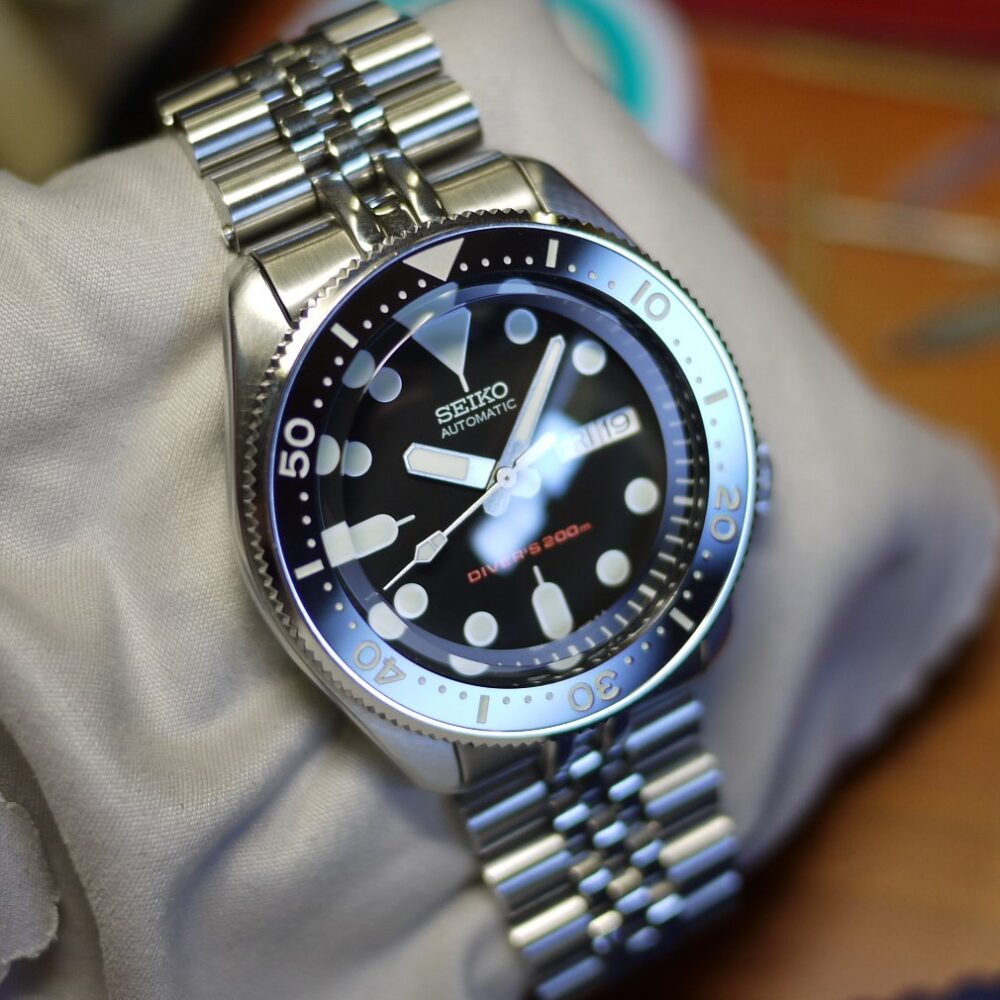 SEIKO SKX007 ブラックボー イmod カスタム - 腕時計(アナログ)