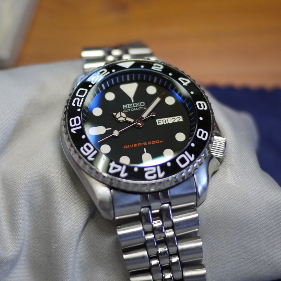 seiko mod ブラックボーイ カスタム ヨットマスタータイプ skx007 ...