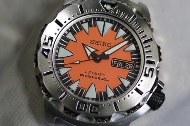 Bezel Mod of Orange Monster (SRP315J1)(custom)It is an example! - SEIKO 5  .club